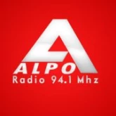 Логотип радиостанции Alpo Radio (Гирокастра, Албания)