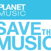 Логотип радиостанции FM Planet Music 99.5 (Пинамар, Буэнос-Айрес)