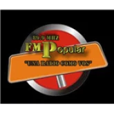 Логотип радиостанции FM Popular (Хоакин В. Гонсалес)
