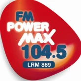 Логотип радиостанции FM PowerMax 104.5 (Рекрео, Санта-Фе)